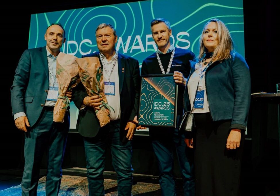 Sammen med Pla-Mek og Saferoad Vik Ørsta vant Oceanize prisen for Årets Teamwork under IDC Awards 2026.